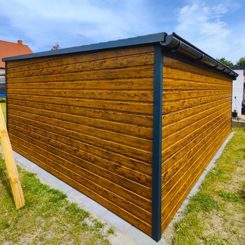Zahradní přístřešek na nářadí 4×4 barva zlatý dub - Image 2