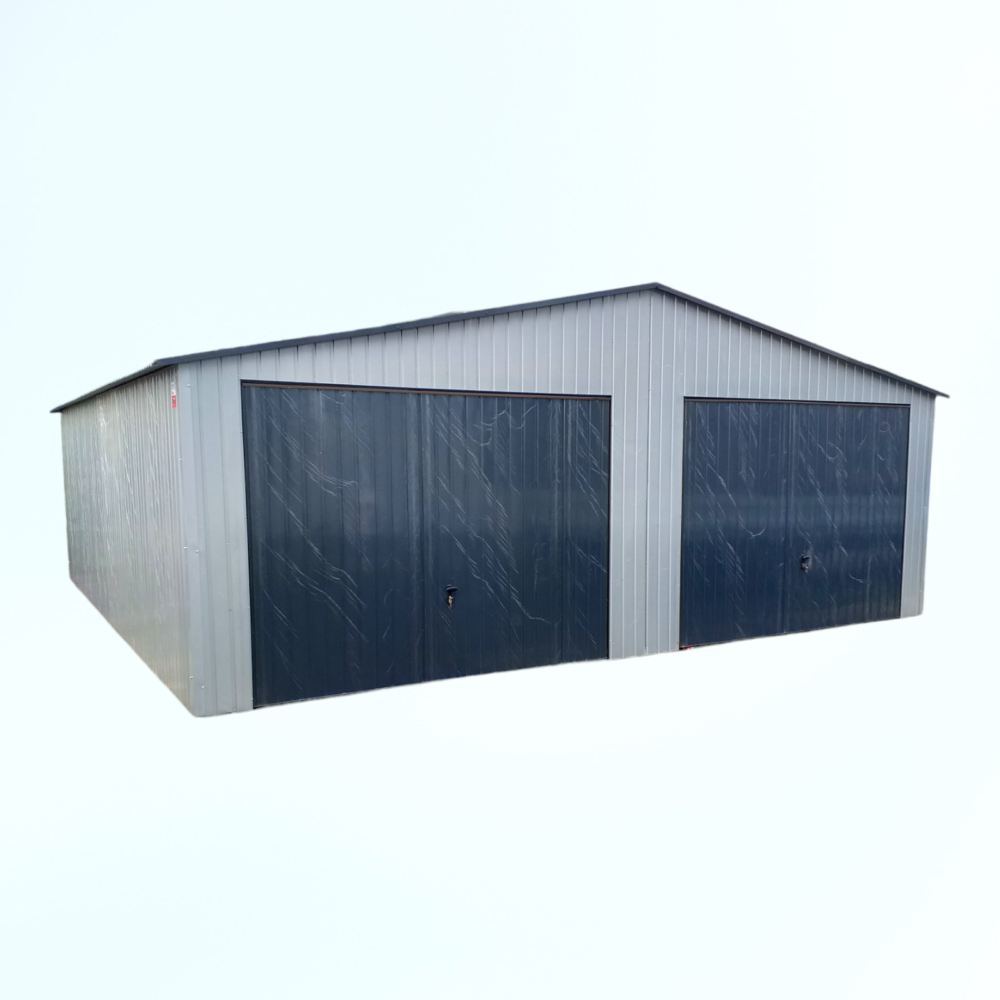 Standardní plechová garáž, šikmá střecha, 7x6m - Image 3